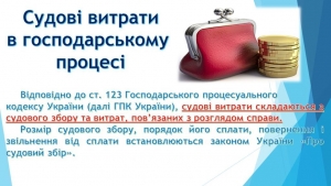 Судові витрати в господарському процесі